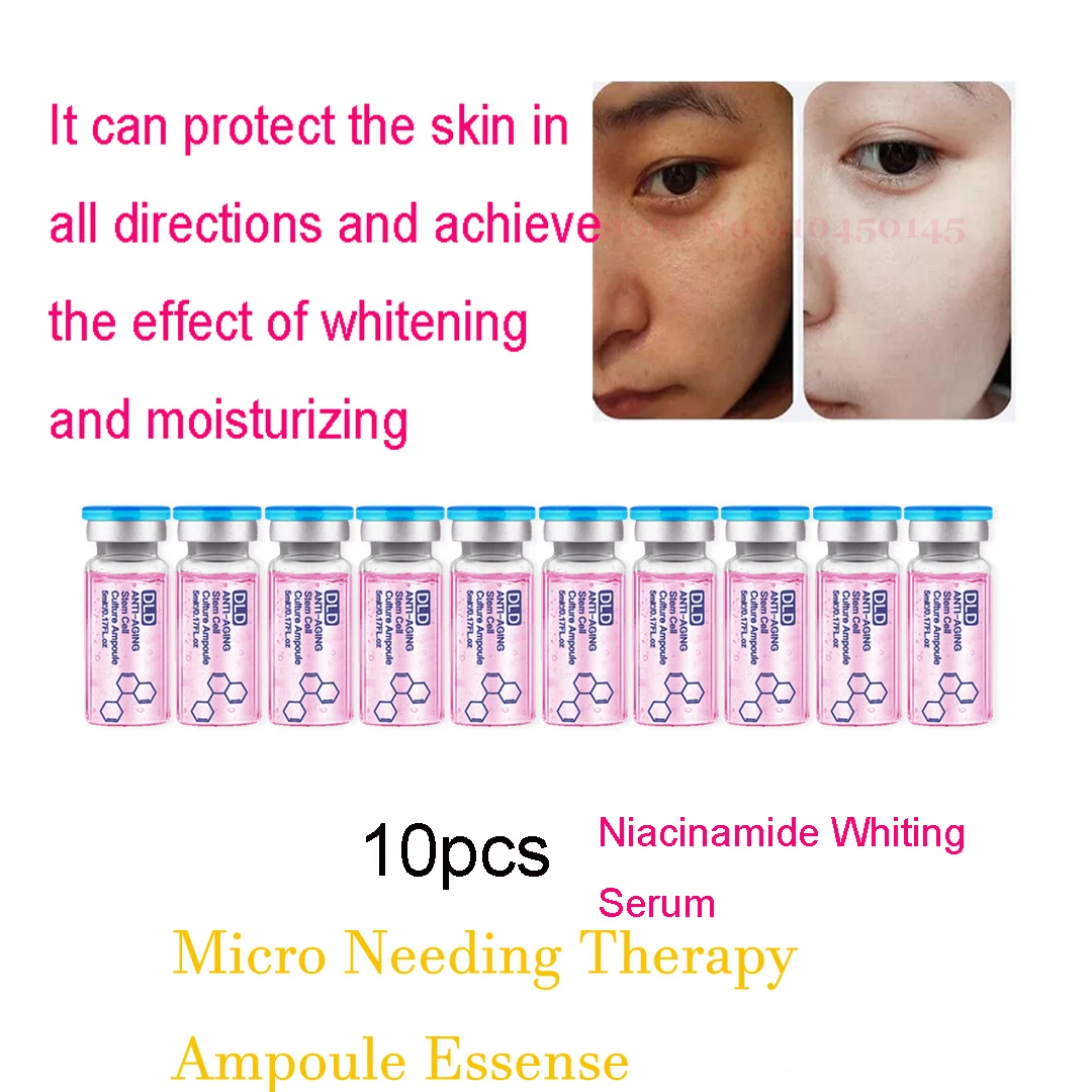 Anti Aging Dermaroller Pen Face Serum MTS Therapy Hyaluronic Acid Serum Vitamin C Whitening Skin Care Ampoule Essence