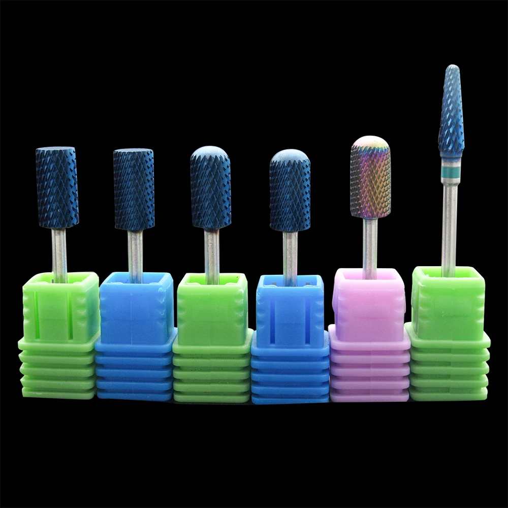 Easy Nail  Blue & Rainbow Nail Drill Bit 3/32