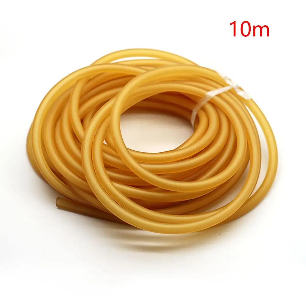10M 3070 Latex Rubber Tube 7mm OD 3mm ID Elastic Tubing for Outdoor Slingshot Catapult Hunting Exercising