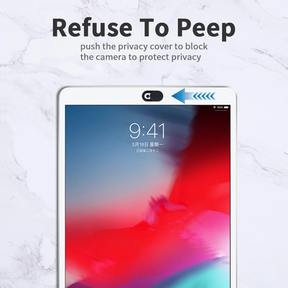 3/6Pcs Webcam Cover Universal Mobile Phone Privacy Sticker Plastic Shutter Slider Antispy Camera Cover for iPad Web PC Laptop