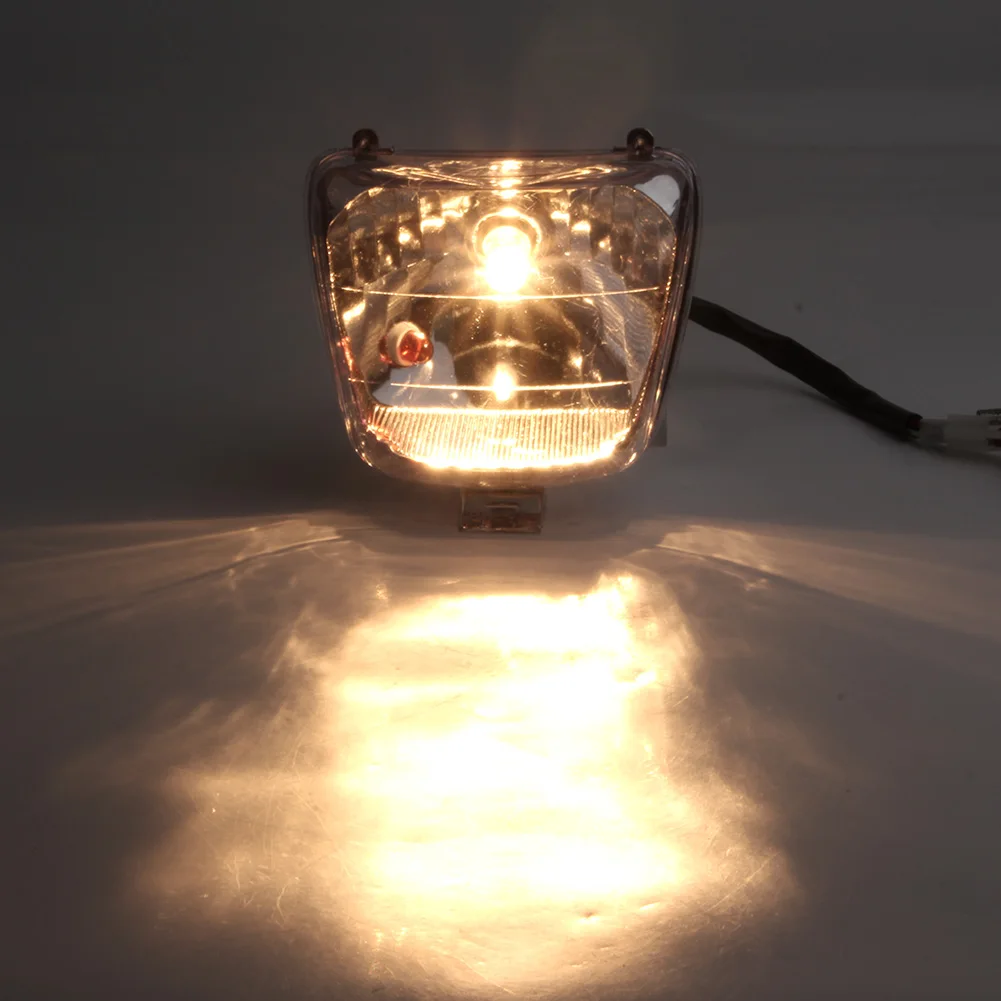 Chinese ATV Quad Dirt Bike Headlight w/ Bulb Wiring 50cc 70cc 90cc 110cc SUNL COOLSTER TAOTAO