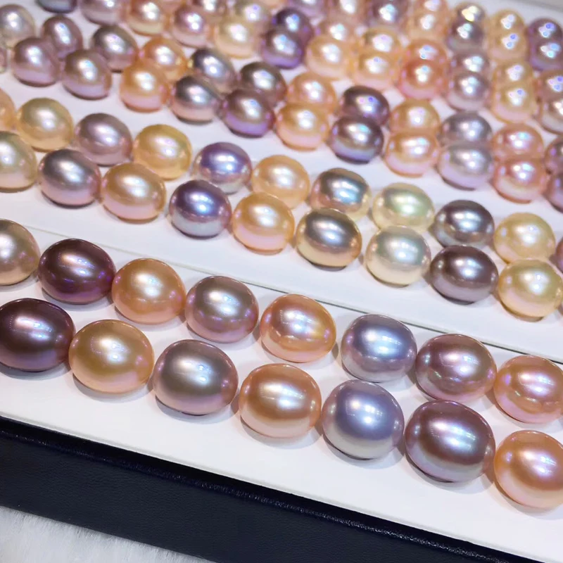 Beautiful Color Natural Freshwater Dorp Pearl 4A Quality High Luster Flawless 5-11mm Loose Beads Rice Pearls for Jewelry Making