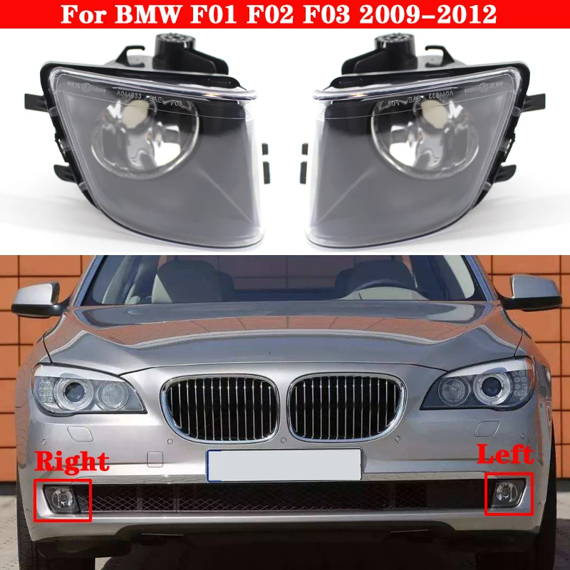 Car Fog Lamp 63177182195 For BMW 7 Series F01 F02 F03 2009-2012 63177182196 Front Bumper Fog Light Driving foglights headlight