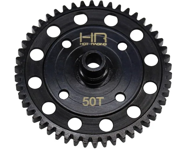 Hot Racing 50 tooth hardened steel Modulus 1 (1.0 metric pitch) spur gear for Arrma 1/8 4X4 Karton Senton Outcast Talion