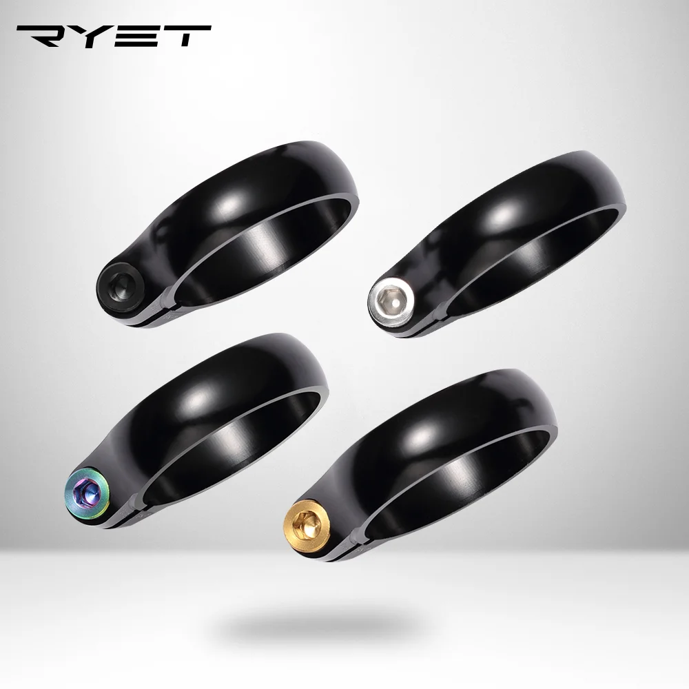 Super Light Titanium Bicycle Seat Post Clamp CNC Alloy Saddle for 27.2/30.8/31.6mm Bike Seatpost
