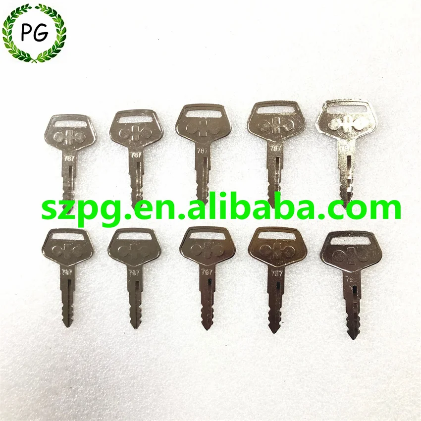 

10PCS 787 Ignition Key for Komatsu Excavator Dozer Loader Heavy Equipment TR261434