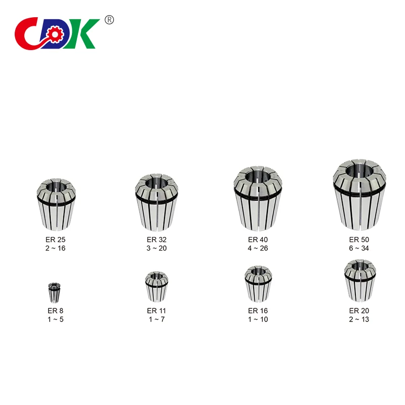 ER25 Станок Высокоточная цанга 65Mn ER 0,008 мм Цанга для токарного станка Фрезерный станок Держатель инструмента