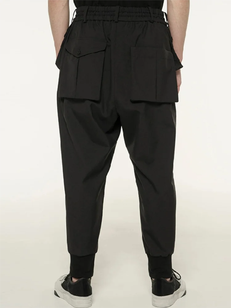 

The New Spring Men's Trousers At The Bottom With The Mouth Dynamic Fashion Sports Pants Large Leisure Nine Slim Pencil Pants