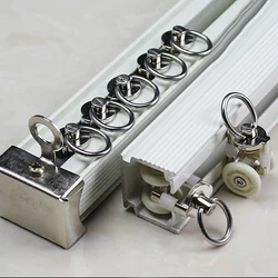 10 Piece Aluminum Alloy Curtain Gliders Curtain Track Glider Rail Slide Wheels Roller Hardware 26mm/30mm