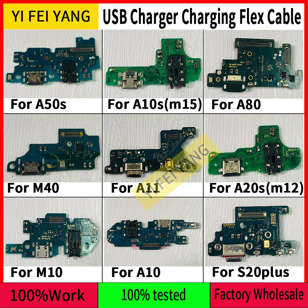 

Оригинальное USB-зарядное устройство, зарядный порт, док-станция, гибкий кабель для Samsung A50s A10S A80 M40 A11 A20S M10 A10 S20P