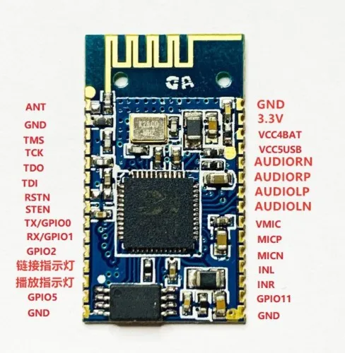 Módulo de Audio estéreo Bluetooth transmisión BK8000L AT Commands spp Bluetooth altavoz amplificador DIY