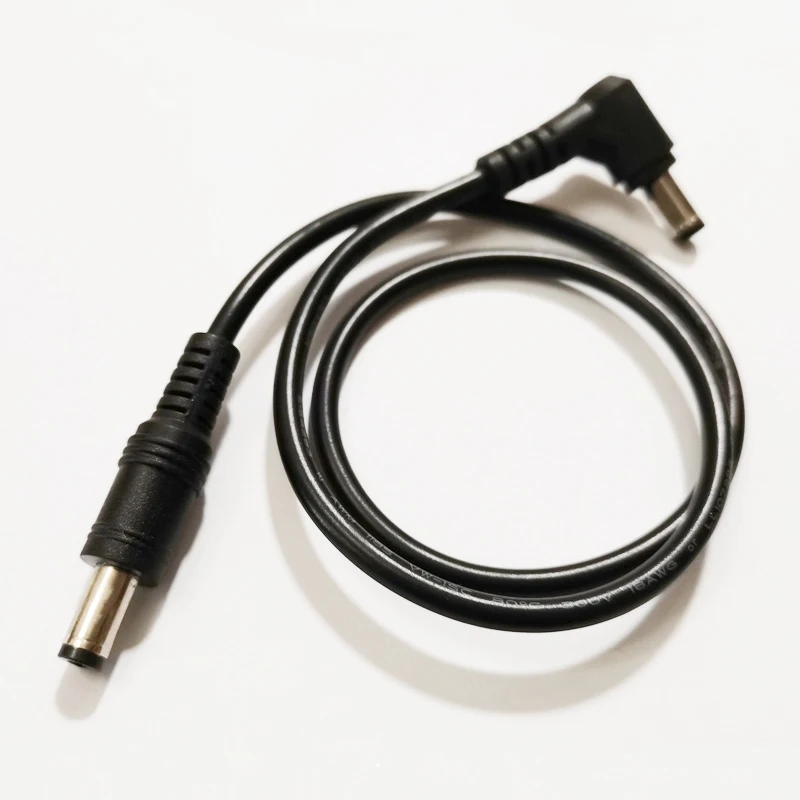 

NCHTEK 90 Degree Angled DC 5.5*2.1mm Male to Straight DC 5.5x2.1mm Male Power Plug Connector Cable 50CM/1PCS