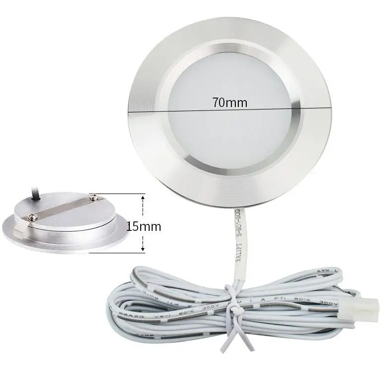 

LED Recessed Puck Light Marine Cabin Light 12VDC 3W White/warm/cool for Home Kitchen Counter backlighting