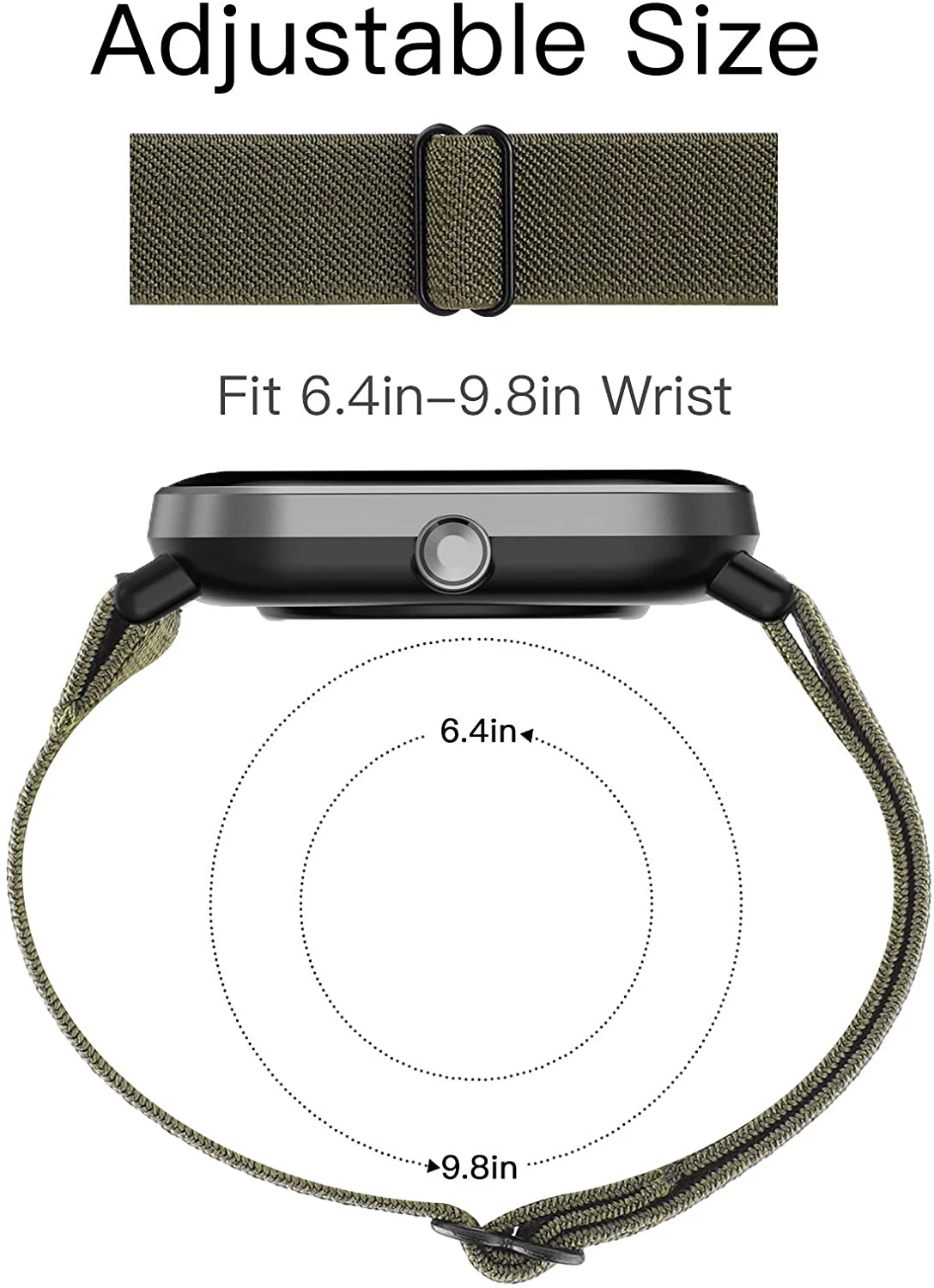 20mm/22 Watch band For Amazfit GTS 4/2/2e/3/GTS2 Mini/GTR/3/Pro/GTR2/47mm/42mm/stratos Nylon Elastic Bracelet Amazfit bip strap