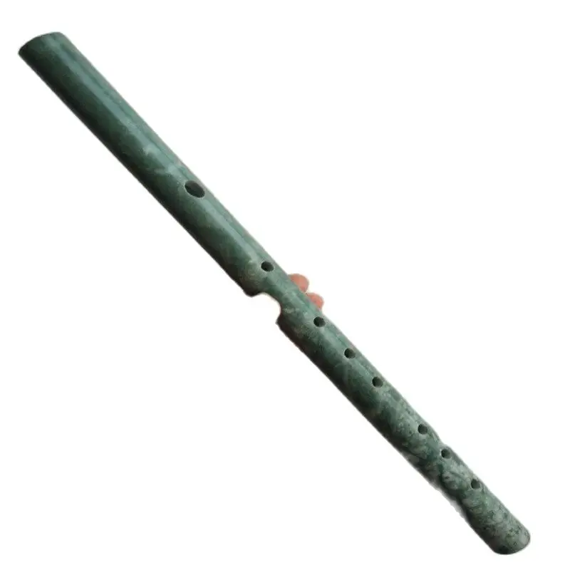 37.2 cm * / Singing Chinese Hetian Jade Manual Sculpture.Jade Flute