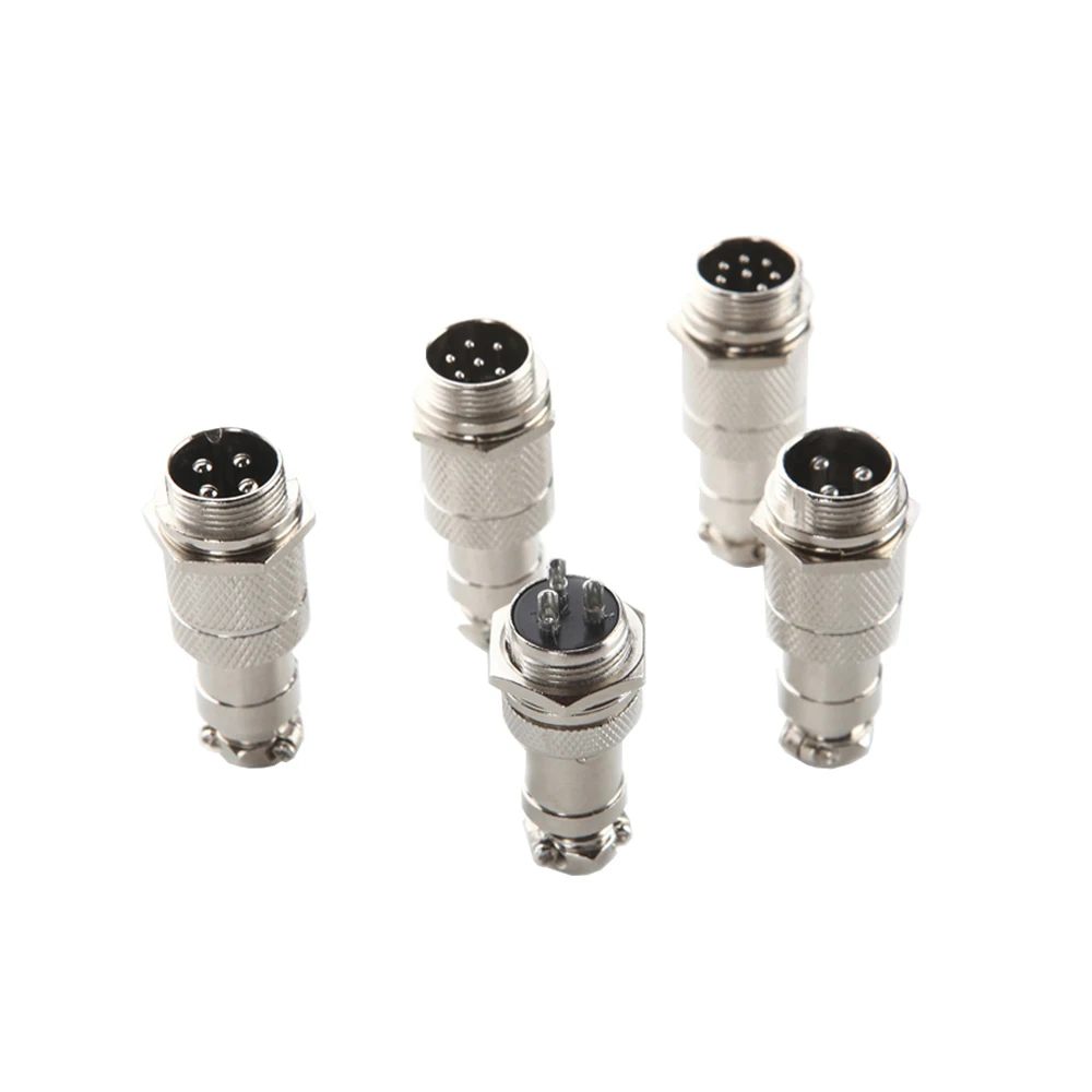 7 Pin GX16-7 16mm Male & Female Butt Joint Connector Kit GX16 Socket+Plug, Aviation Plug Interface