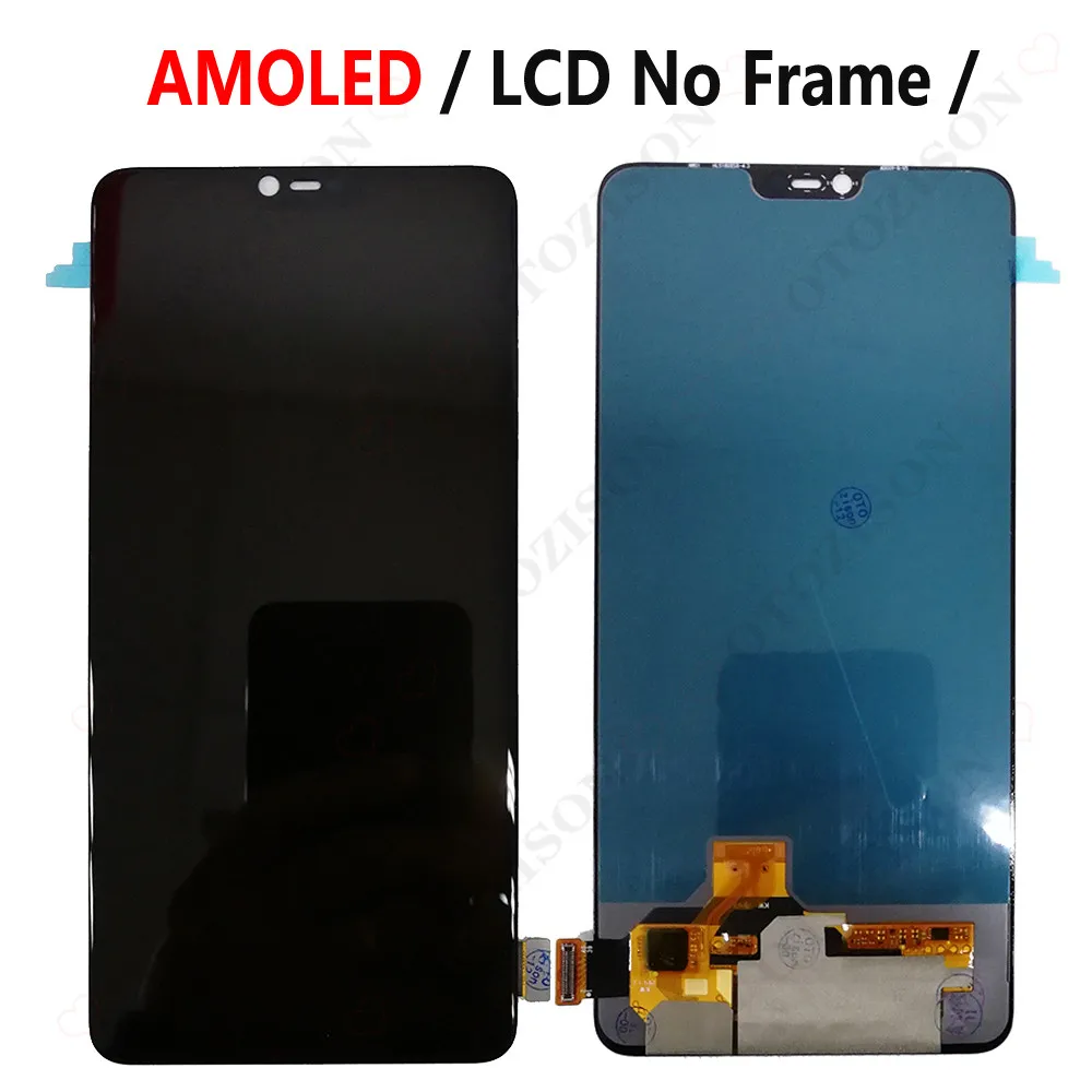 Super AMOLED R15 LCD With Frame For OPPO R15 Pro Display CPH1831 R15 Dream Mirror Screen Touch Digitizer Assembly CPH1835 LCD