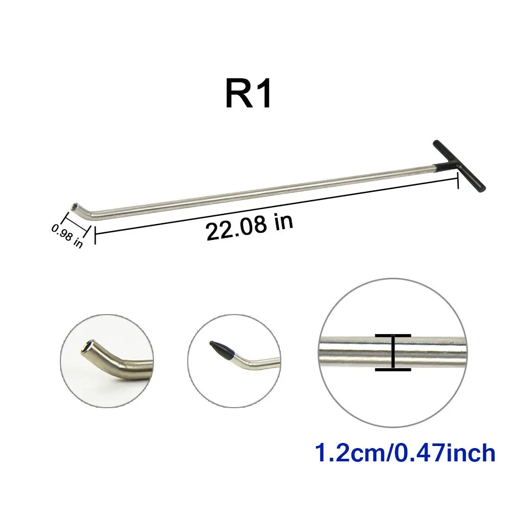 Furuix-kit de reparación de abolladuras sin pintura para coche, herramientas de varilla para carrocería de coche, daños por granizo, reparación de