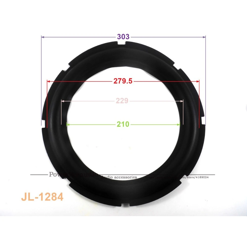 New 10 pcs /lot = 5 Pair 12 inch Woofer Repairable Parts / Speaker Rubber Surround  ( 303mm / 279.5mm / 229mm / 210mm )