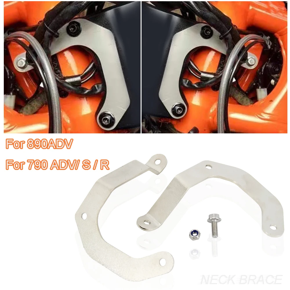 NEW Motorcycle For 790 890 Adventure 790 ADV S / R 2019 2020 2022 890 ADV 2020 2021 Headlight Reinforcement Brackets Neck Brace