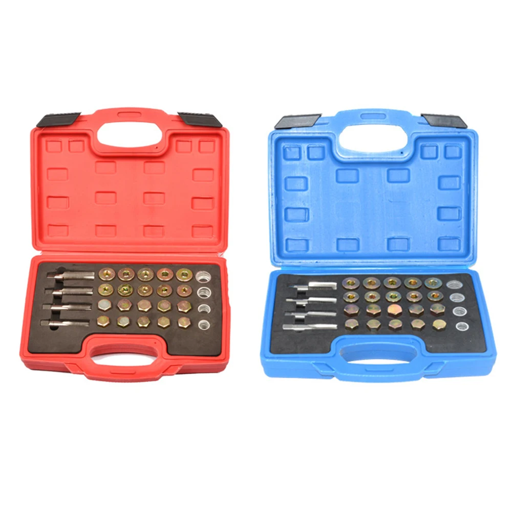 High quality 64Pcs Oil Pan Thread Repair Kit Sump Gearbox Drain Plug Tool Set Car Repairing Tools
