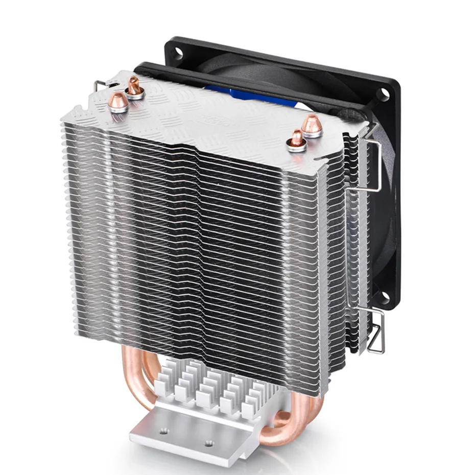 DEEPCOOL ICE EDGE MINI FS V2.0 2 Heatpipes CPU Cooler z wentylatorem chłodzącym 80 mm do procesorów intel LGA 775 1155 1156 AMD AM4 AM3