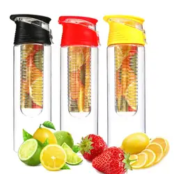 28oz Infuser Sport Water Bottle Fruit Filter Cup Fruit Infuser Water Bottle With Flip-Top Handle Healthy Hydration Reusable