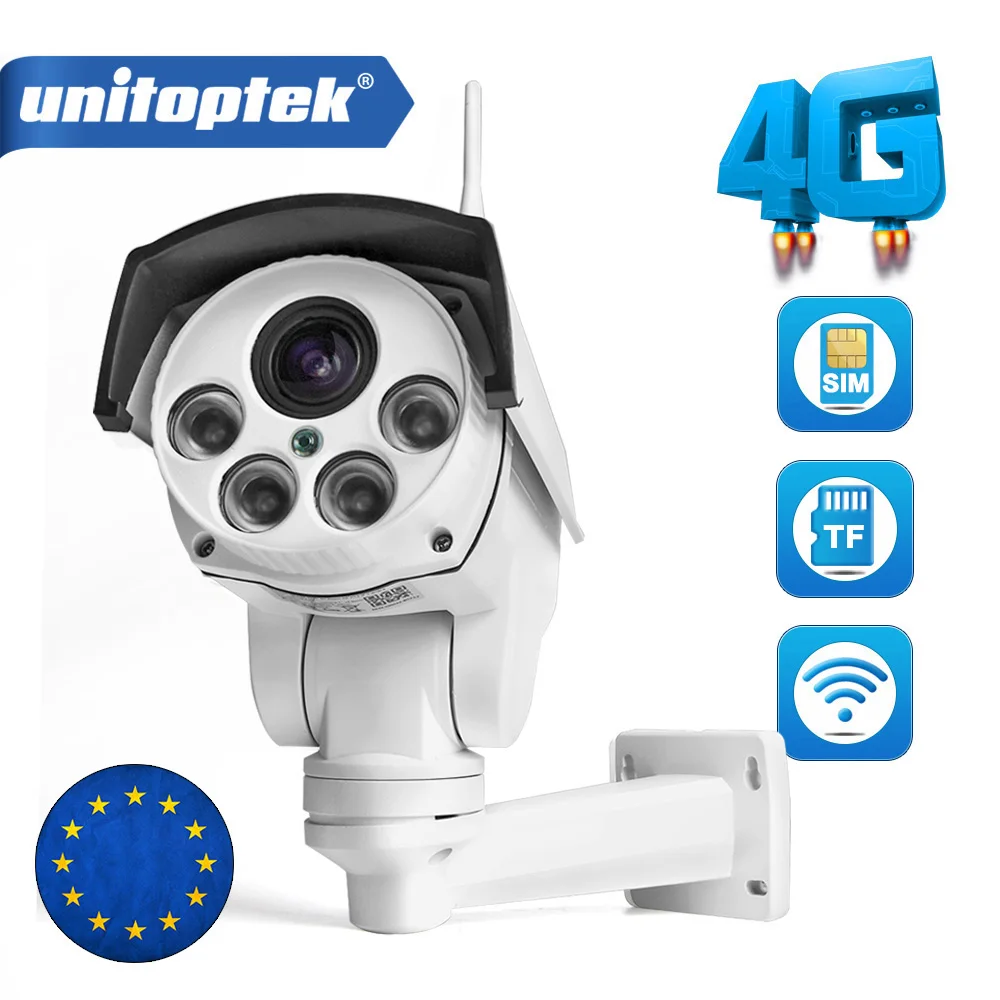 

1080P PTZ Camera 3G 4G SIM Card Camera Bullet Camera Outdoor Wireless IR 50M 10X Zoom Auto Focus Lens CCTV Cam