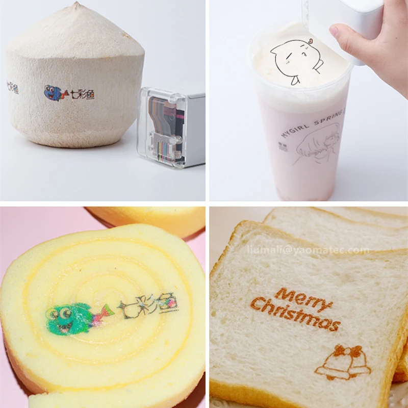 Coffee bread handheld Inkjet Printer Handheld Edible Food Printer in Biscuit Bread Cake Coffee Mold Latte Baking Mold Printer