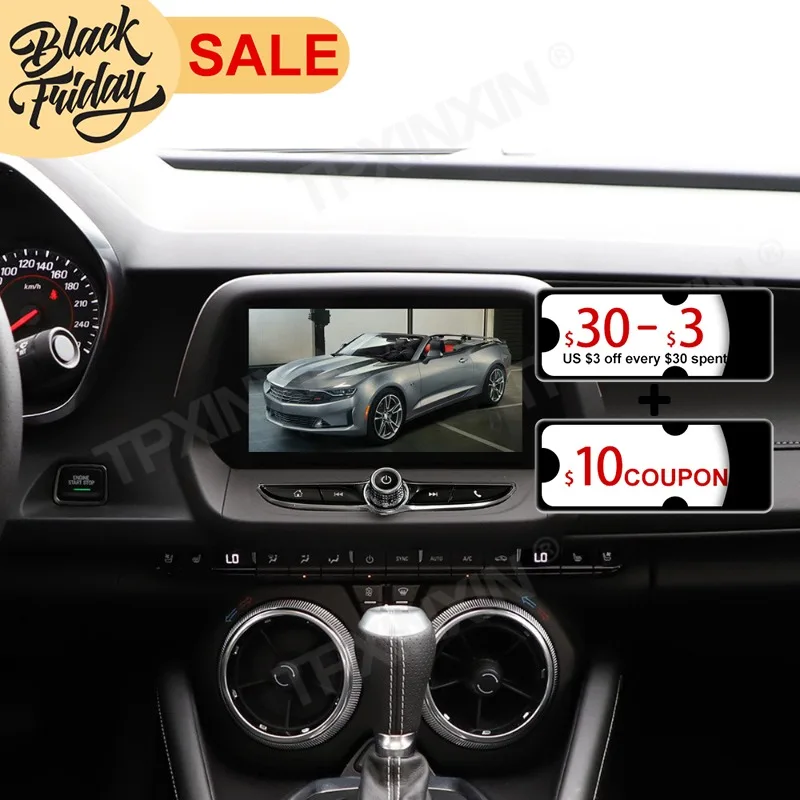 

6G + 128G PX6 Android 10,0 Carplay для Chevrolet Camaro 2015-2020 мультимедийный плеер Автомагнитола магнитофон GPS навигация головное устройство