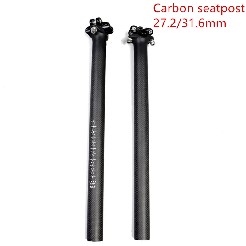 

Full Carbon Fiber Bicycle Seatpost Mountain Bike Seatpost seat tube seat carbon size 28.6/31.6 -350 400MM Carbon SEATPOST