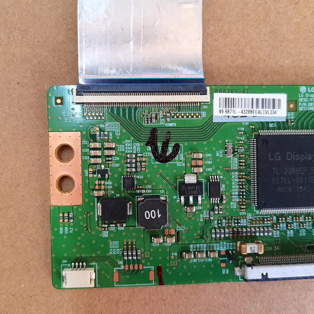 LVDS Placa placa lógica 6870C-0584A T-CON 6871L-4328B V16 55UHD TM120_v0.6 Para 49-polegada 55-polegada 55PFL5402 55PFL6902/F7 KALED49SUHD