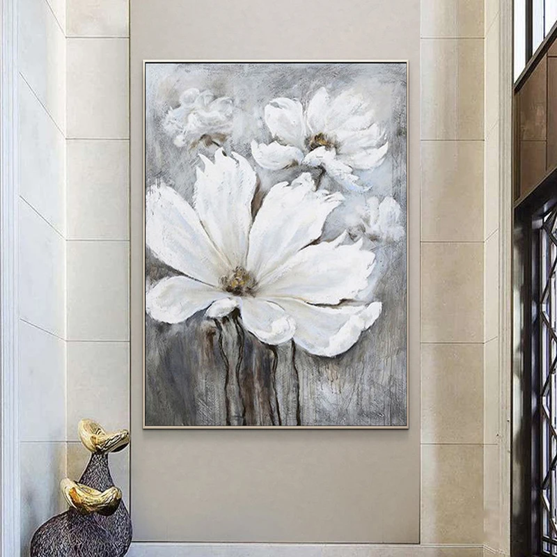 EECAMAIL 5D DIY Full Diamond Painting No Frame Flower Porch Hanging Painting Living Room Dining Room Diamond Embroidery