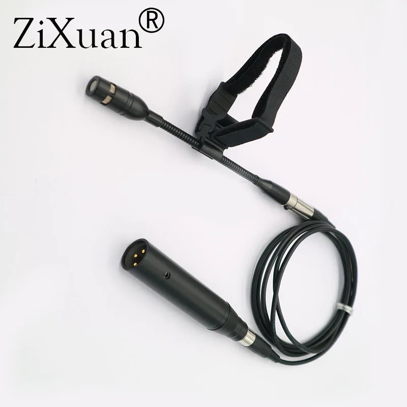 

Pro Clarinet Musical Instrument Microphone with XLR Big 3Pin Phantom Power Adapter 1.5M/3M Extension Cable