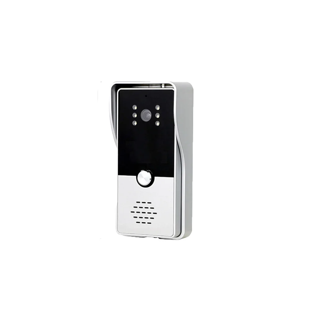 Dragonsview 7 Inch Video Door Phone Intercom System White/Black Video Door Entry Panel Intercoms for Private Home Call Panel