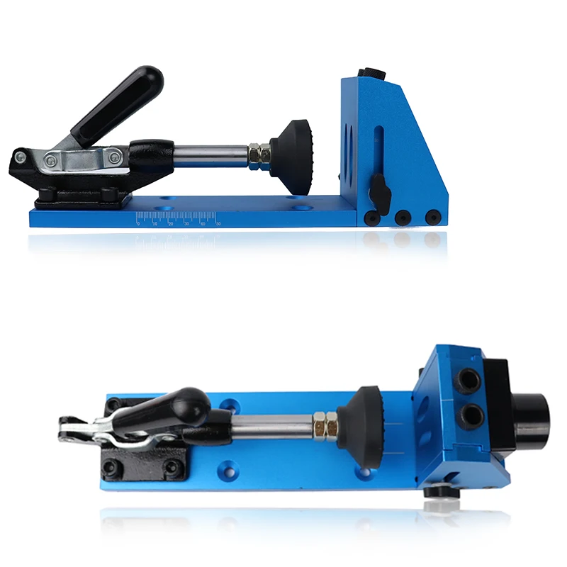 Imagem -03 - Carpintaria Inclinado Buraco Doweling Jig Kit Pocket Hole Jig 9.5 mm Guia Broca Móveis Ferramentas de Carpintaria