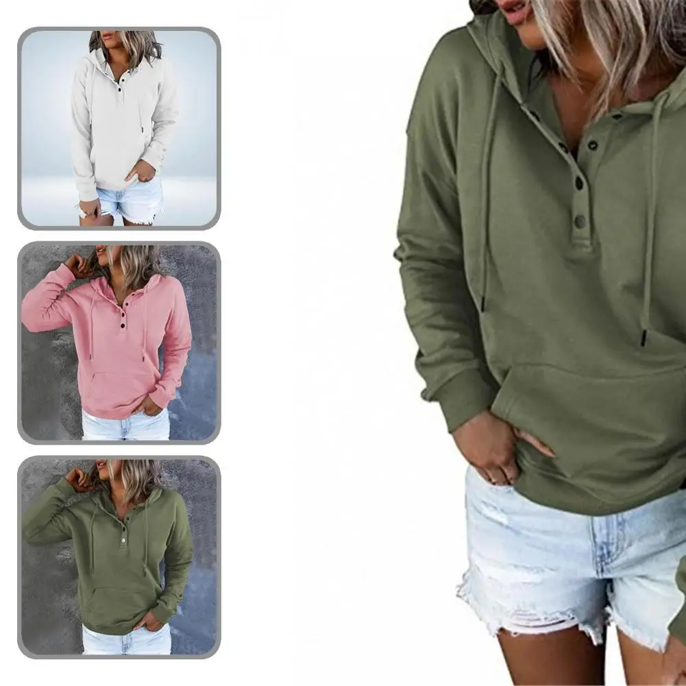 

Casual Casual Ladies Fitting Drawstring Hoodie Autumn Women Hoodie Long Sleeve for Going Out