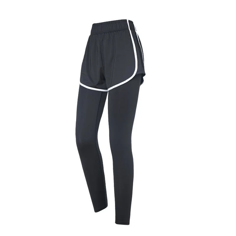 

Leggings Women Fitness Yoga Pants Women's Running Pants Two-piece Tights Elastic Yoga Pants Pantalones De Mujer Leggins