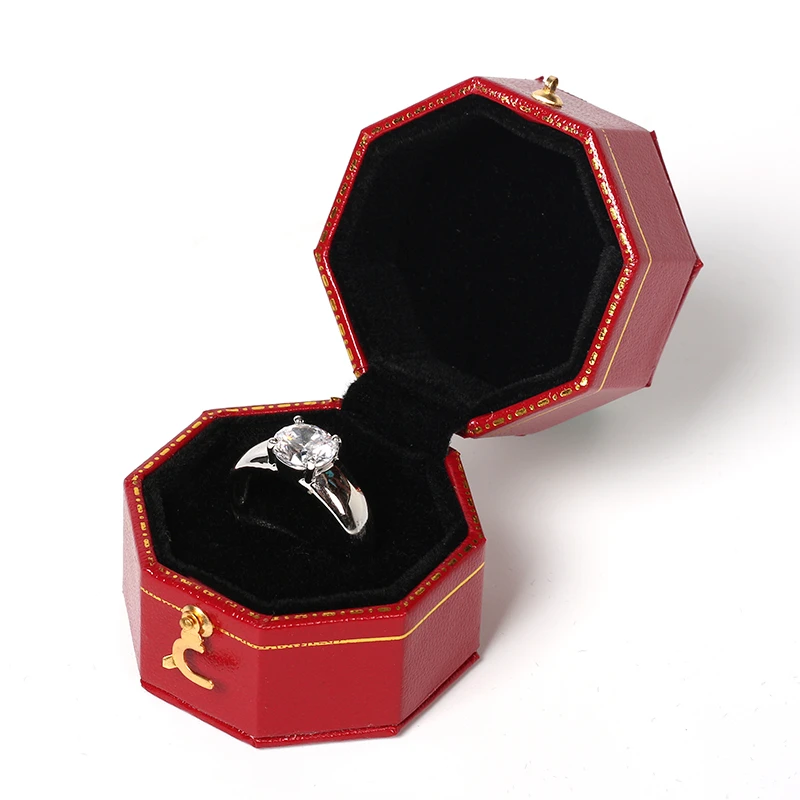 Hot Sale Dark Green Multicolor Fashion Jewelry Ring Box For Marriage Proposal Anniversary Festival For Exquisite Fomale