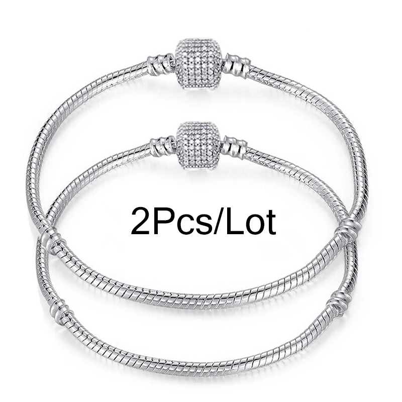 BAOPON 2 Teile/los 3MM Runde Geflochtene Pu Leder Charme Armbänder Für Frauen Passt DIY Perlen Marke Armbänder Schmuck Dropshipping