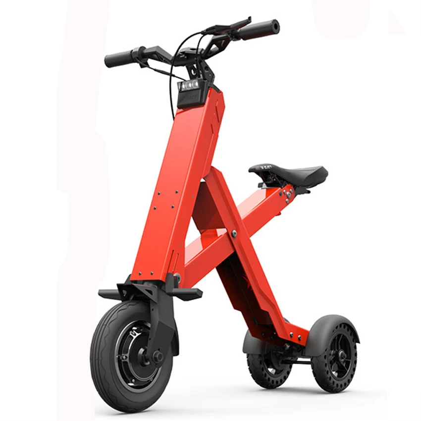 

XI-CROSS 50KM Foldable Electric Scooter Portable Mobility Scooter Adults Electric Bicycle 10 inch Pneumatic Tire 36V12.5AH 300W