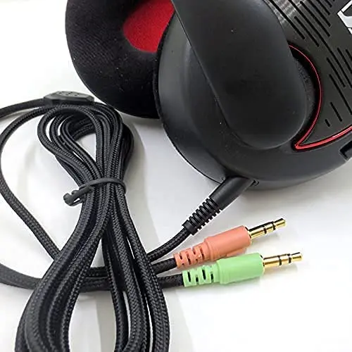 كابل Aux بديل متوافق مع Sennheiser Game ONE، Game Zero، PC 373D، GSP 350، GSP 500، GSP 600 Gaming Headse