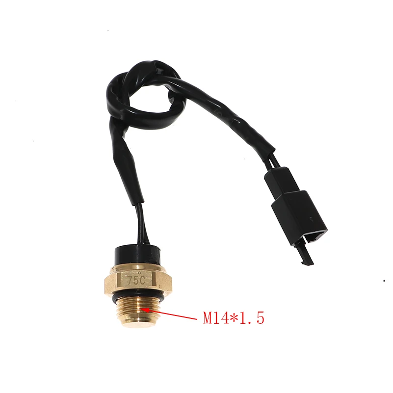 Interruptor de ventilador térmico de radiador M14 M16 65/75/80/85 ℃, Sensor de temperatura refrigerado por agua, piezas de motor para ATV, Quad