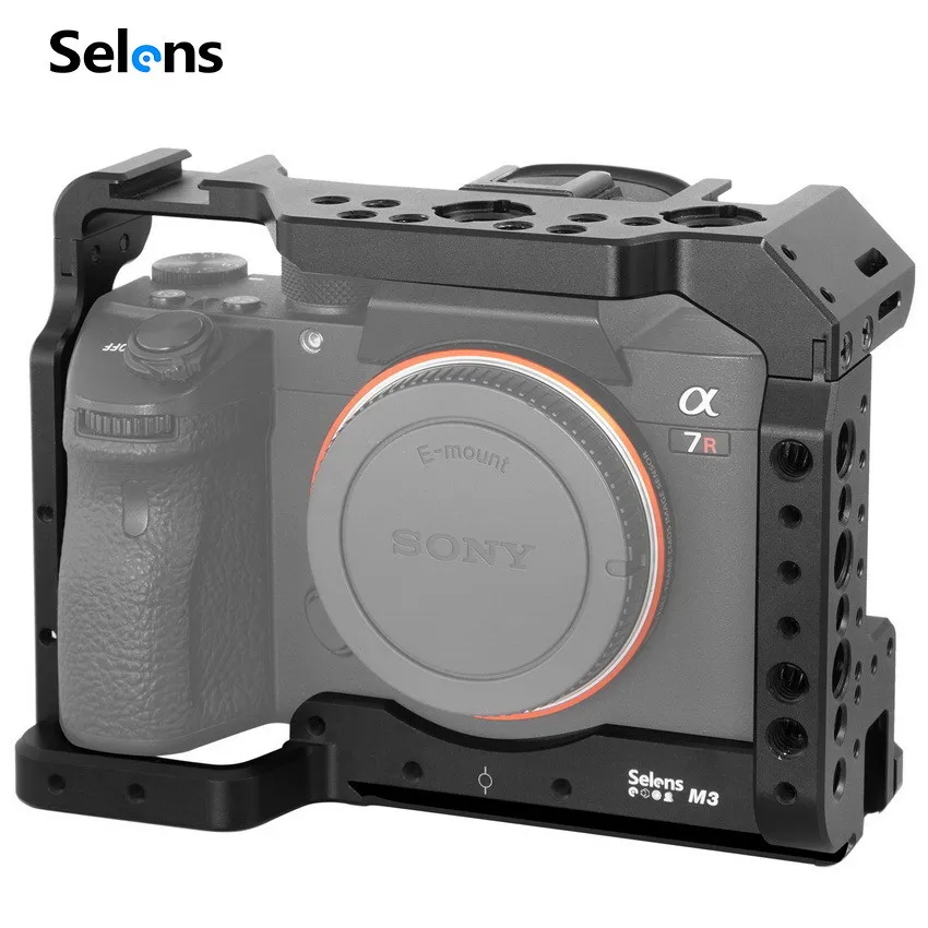 Selens A7iii A7r3 A7m3 Lồng Cho Sony A7RIII /A7III/A7MIII Hợp Kim Nhôm Lồng Để Gắn Chân Máy Phát Hành Nhanh mở Rộng Bộ-2087