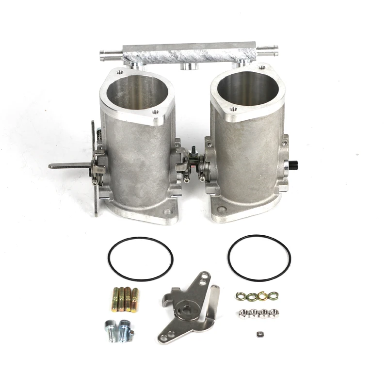 SherryBerg 50IDF 50MM IDF Drosselklappe für EMPI Weber Solex Dellorto Fajs EMP Vergaser 50 IDF mit Kraftstoffschiene Neu