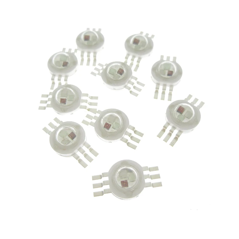 Chip LED de alta potencia, fuente de luz colorida de escenario, 5-50 piezas, 3W-18W, RGB, RGBW, RGBWY, RGBWYV, 4/ 6 / 8 /10/12 pines