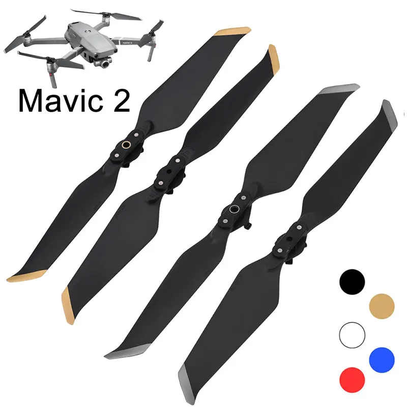 4PCS A basso Rumore Props Elica per DJI Mavic 2 Pro Zoom a Sgancio Rapido Lama 8743 di Riduzione Del Rumore ventilatore Drone Parti Vite Accessorio