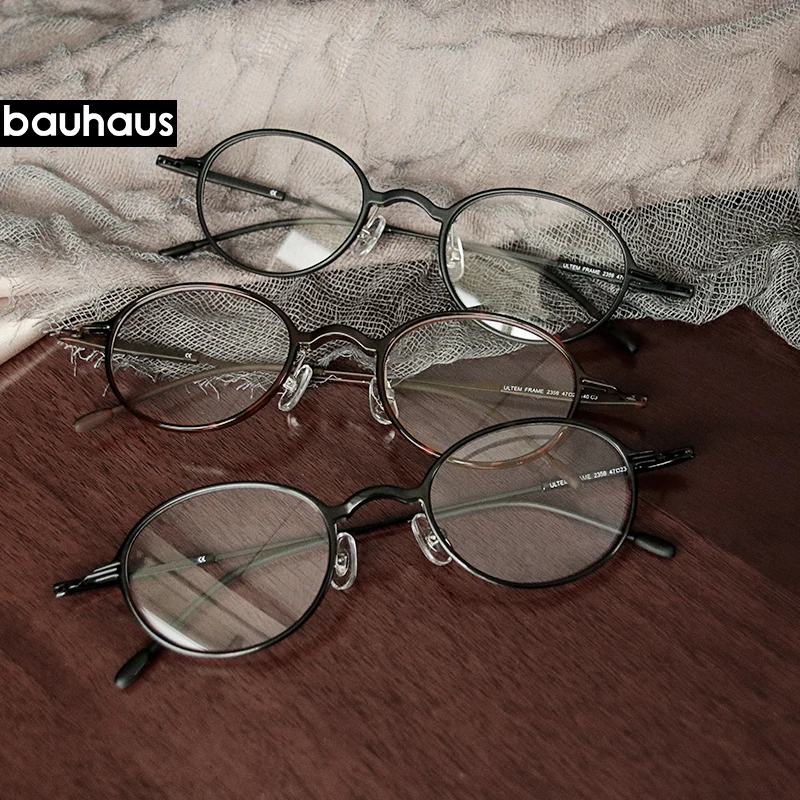 2359 bauhaus cheap round slim unisex eyeglasses frames