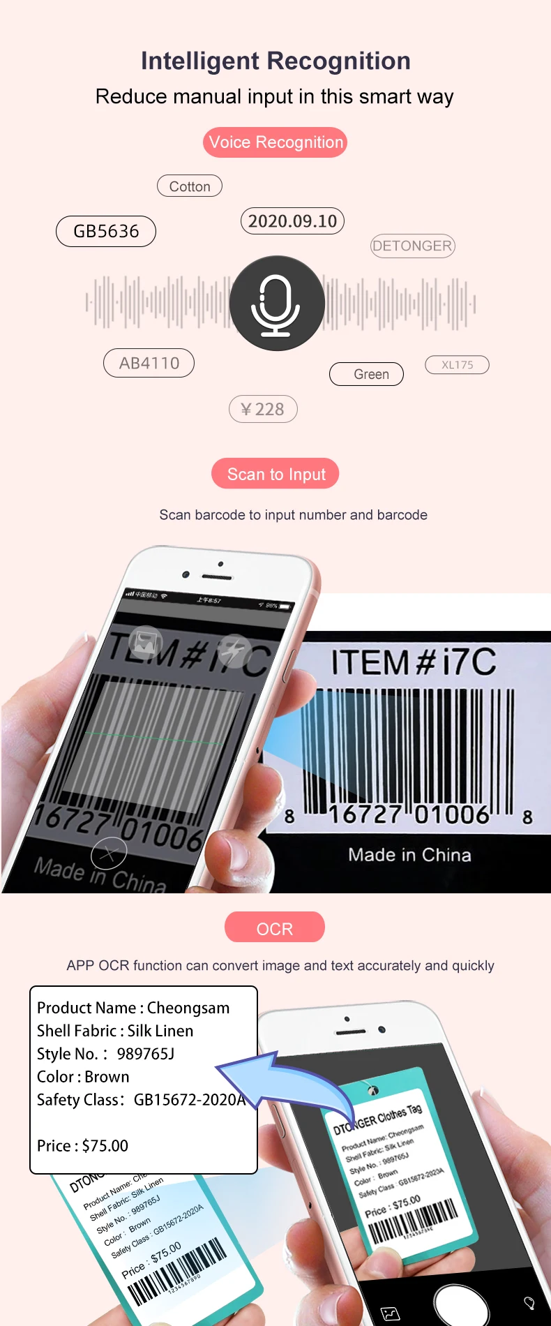 DETONGER DP23S Barcode QR Code Clothes Jewelry Price Tag Printer Android iOS Bluetooth Connection PC Printer