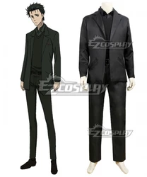 Steins;Gate Steins Gate Zero Rintaro Okabe Black Uniform Suit Halloween Party Adult Christmas Outfit Cosplay Costume E001